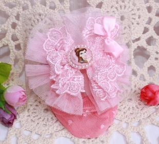  正品迪士尼DISNEY儿童头饰 发饰 公主网纱发网 发夹丸子头头花