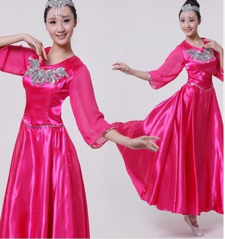 中老年合唱服长裙元旦舞台长袖2019道具2018服饰唱歌女装比赛服装|msdalam kategori Butik wanita / wanita, pakaian/pakaian kebangsaan/peringkat pakaian, pakaian kebangsaan/pakaian - dari Buy2taobao.com untuk memberikan perkhidmatan ejen Taobao profesional membeli