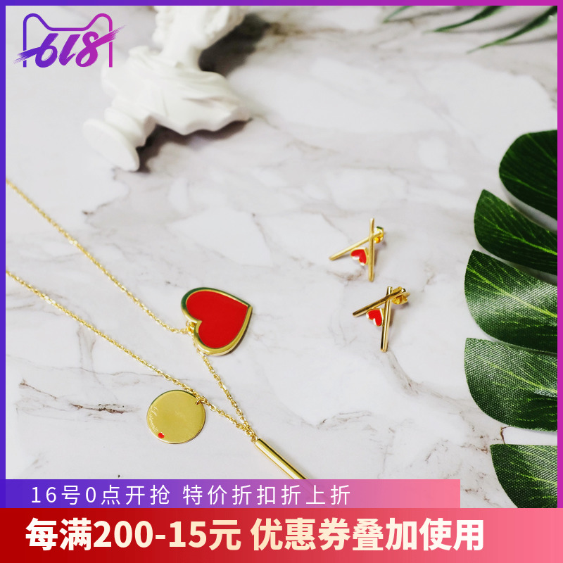 法国设计师品牌Lasvenia Circle&Heart Long Necklace 红心长项链在类目 饰品/流行首饰/时尚饰品新, 项链中 - 来自Buy2taobao.com提供专业的淘宝代购服务