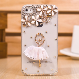  iphone4手机壳 水钻 苹果4s手机壳 正品 ipone4外壳 保护套 潮女