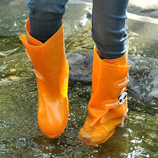  包邮正品雨鞋防滑保暖日韩水鞋中小学生雨鞋套折叠式儿童雨靴
