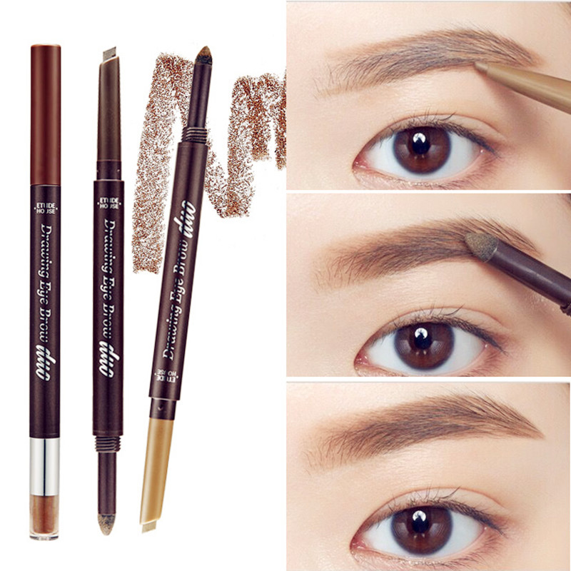Super convenient!the republic of korea Double head automatic Eyebrow pencil Eyebrow Two-in-one waterproof Anti-sweat one word Thrush Haloin the Makeup/Perfume/Beauty tools , Eyebrow pencil/Eyebrow/Eyebrow cream category - from Buy2taobao.com to provide professional Taobao agent buy service
