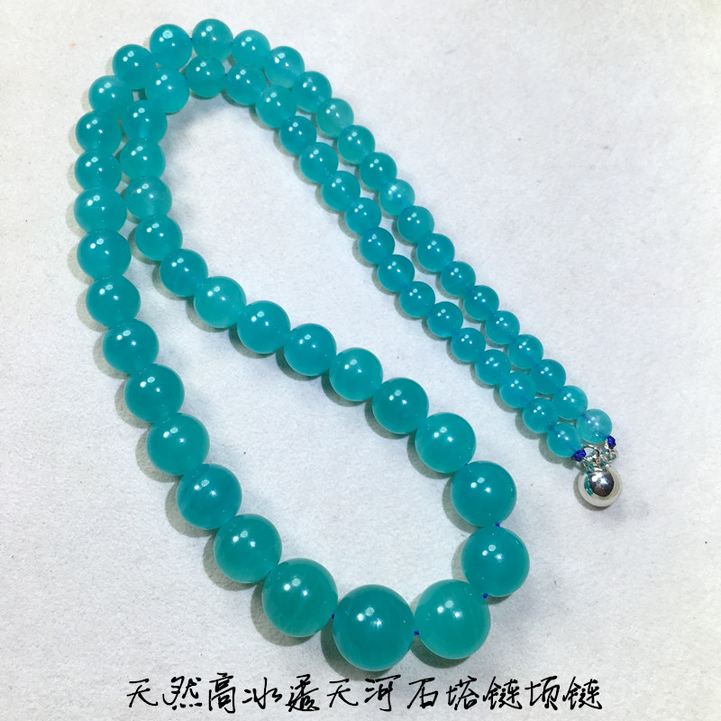 natural High grade matte Amazonite Tower chain Necklace Ice Amazonite Necklace Tower chain Mozambique Amazonitein the Accessories/Fashion Jewelry, Necklace category - from Buy2taobao.com to provide professional Taobao agent buy service