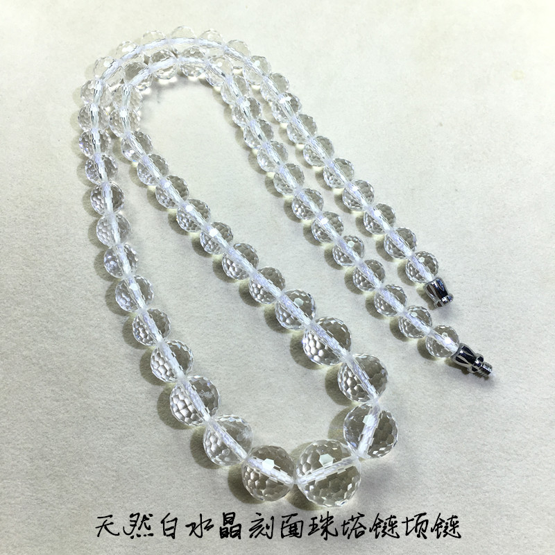 白水晶项链塔链女士锁骨链切面 水晶项链礼物饰品|ruв категории Украшения,ювелирные изделия, ожерелье - от Buy2taobao.com для оказания профессиональной услуги покупки агента Taobao