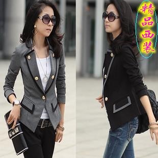  春秋装新品新款女士精品西服韩版修身女装上衣小西装职业外套