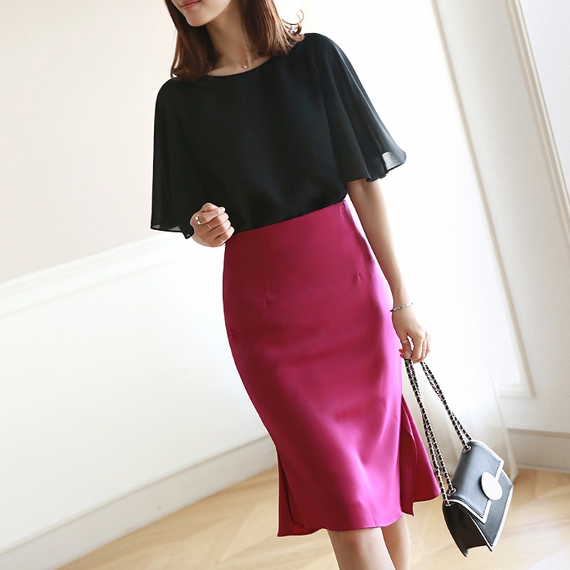 Split ends skirt 2018 new pattern Paige Skirt Fishtail skirt Irregular Occupation skirt Mid length versionin the Women's clothing/Boutique , Skirts category - from Buy2taobao.com to provide professional Taobao agent buy service