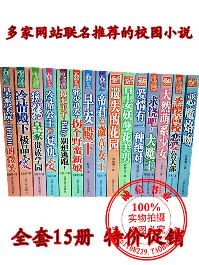 13最新经典青春校园小说 32开爱情小说全套1
