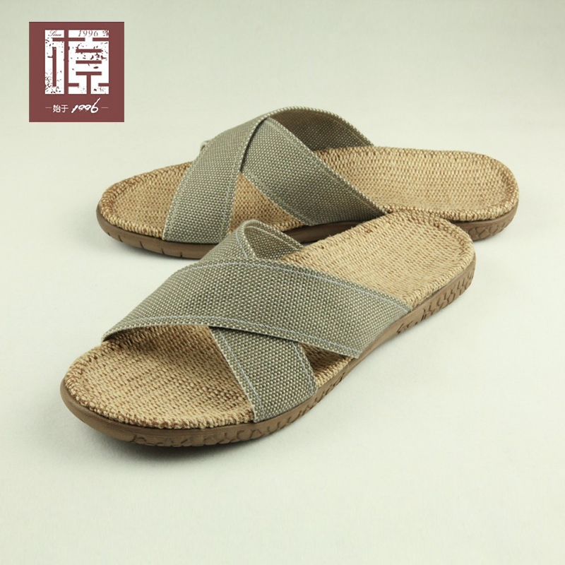 Kim Suk Flax slippers 42 44 45 46 47 code Large size slippers family man summer Bigfootin the Home Daily , Shoes Accessories , Home shoes category - from Buy2taobao.com to provide professional Taobao agent buy service