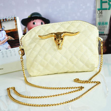 2013 summer new Korean version of the candy-colored shell pouches Europe retro chain shoulder diagonal female bag bag of tide
