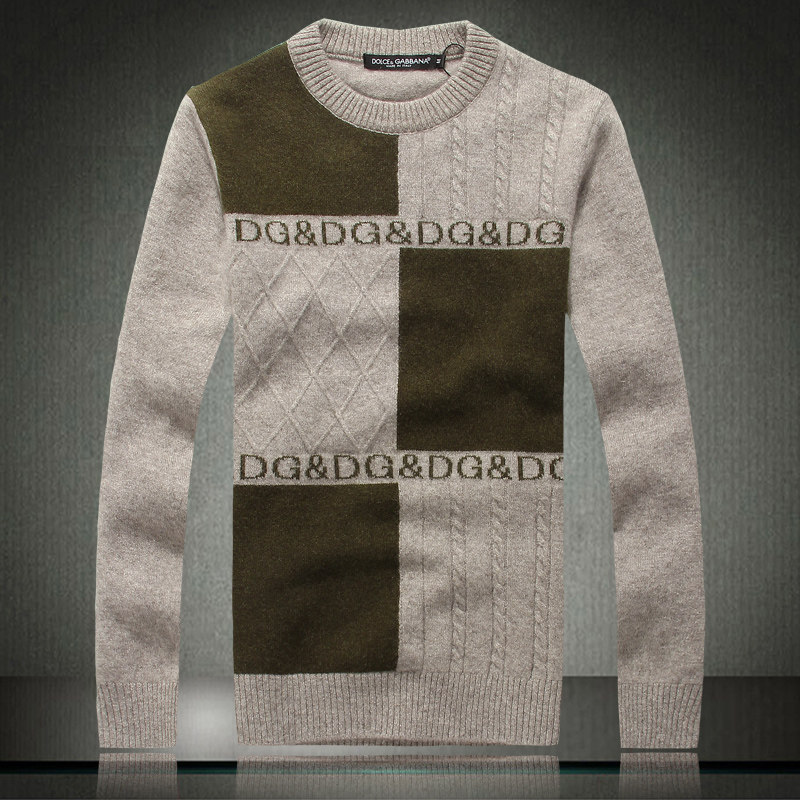 M133 秋冬<em>高档</em>精品大牌男装<em>羊毛绒圆领</em>长袖毛