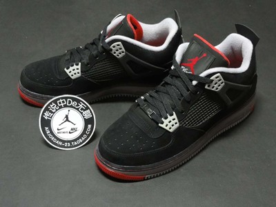 上下架计划:现货 专柜正品 AJF 4 黑红 AF1 AJ 乔丹四代 稀少 364342-061