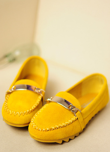  春新款女鞋子英伦风豆豆鞋真皮磨砂平跟单鞋休闲低帮平底鞋潮