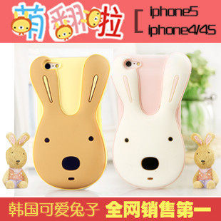 包邮红米小米2/2S可爱砂糖兔硅胶保护套苹果iPhone4S/5S手机软壳