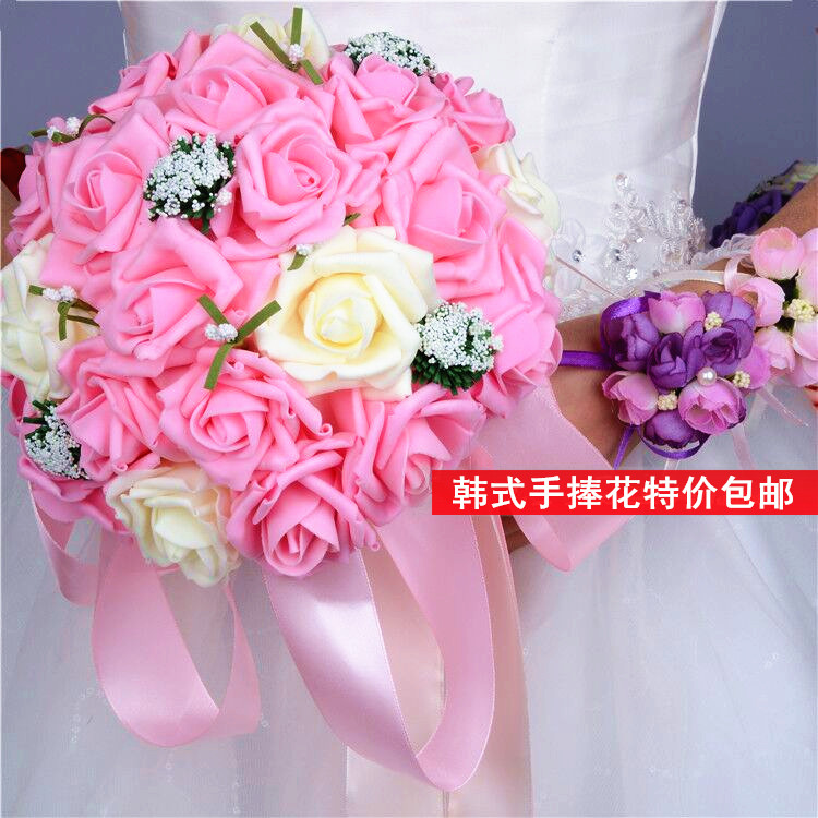 结婚婚庆喜庆用品批发 韩式新娘婚礼仿真手捧花新娘捧花包邮在类目 鲜花速递/花卉仿真/绿植园艺, 婚礼鲜花布置, 新娘手捧花中 - 来自Buy2taobao.com提供专业的淘宝代购服务