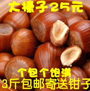  东北特产榛子 大榛子 个个饱满 特级榛子500克 皮超薄 3斤包邮！