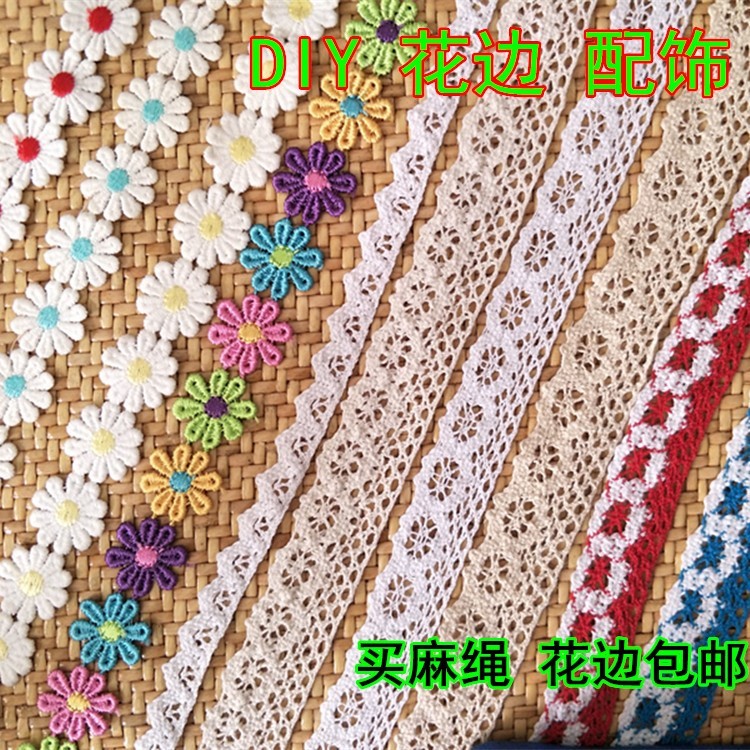 彩色花瓣花边辅料 水溶花边蕾丝边 衣帽装饰辅料手工装饰多色花朵|ruв категории домашний ткань, швейная diy материалов, инструментов и готовой продукции, швейная diy аксессуары/аксессуары/аксессуары, кружева - от Buy2taobao.com для оказания профессиональной услуги покупки агента Taobao
