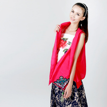 The new national wind original wild variety of ladies cotton embroidered fringed shawl vest worn scarves