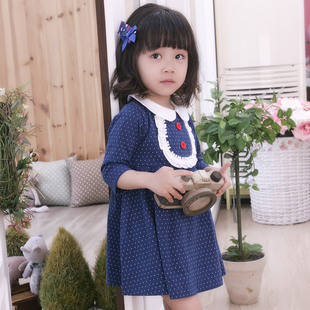  esbeeli儿童童装秋装春装新款女童连衣裙韩版儿童公主裙