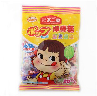  日本 不二家 棒棒糖20只装 蜜桃葡萄香橙哈密瓜 125g