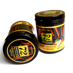  进口零食品 韩国乐天 72%梦幻纯黑巧克力 苦巧克力 90g 好吃不胖