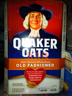  美國進口 桂格老人牌Quaker 燕麥片 天然快熟無糖4.52KG香港正品