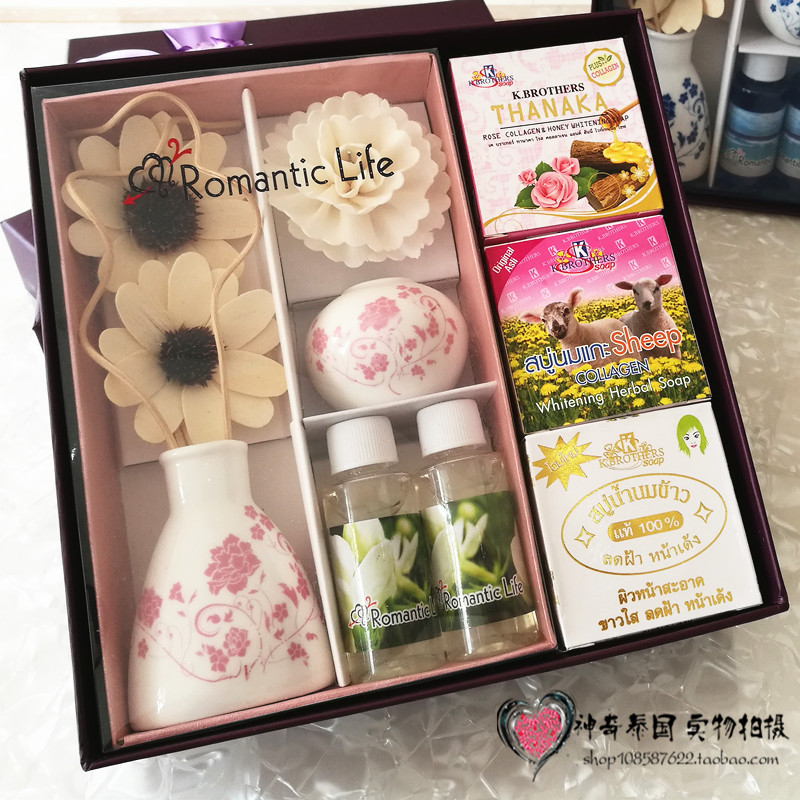 Gift bags!Thailand SPA Aromatherapy essential oil Handmade Soap high-grade Gift box Married Souvenir A birthday presentin the Care cleaners/Sanitary napkins/Paper/Aromatherapy , Aroma supplies , Aroma Spice category - from Buy2taobao.com to provide professional Taobao agent buy service