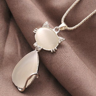 时尚项链百搭个性猫眼...