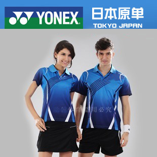 日本2013新品 yy尤尼克斯羽毛球服球衣 男女情