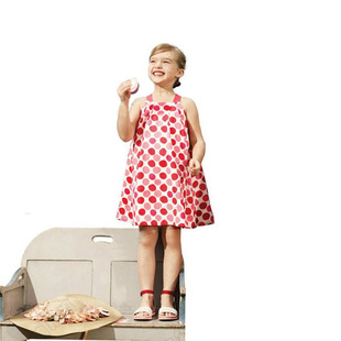 春夏外贸童装 女童连衣裙 背心裙吊带裙 儿童裙子 夏装 5273#