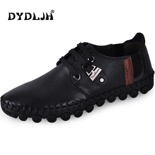  DYDLJH正品 纯手工缝制透气休闲驾车鞋 系带板鞋 男皮鞋子D5631-2