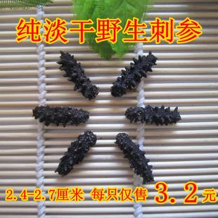  滋补佳品/野生纯淡干小海参/极品刺参/2.4-2.8厘米特价3.2/只