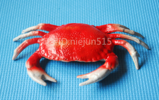  假螃蟹仿真螃蟹展示品模型海鲜模型海洋生物塑料螃蟹橱柜超市摆设