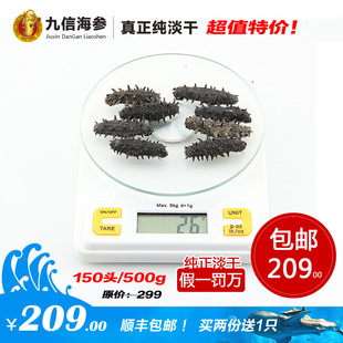  九信 辽宁海参淡干海参 辽参刺参 干货特惠装25g克6-8头 特价包邮