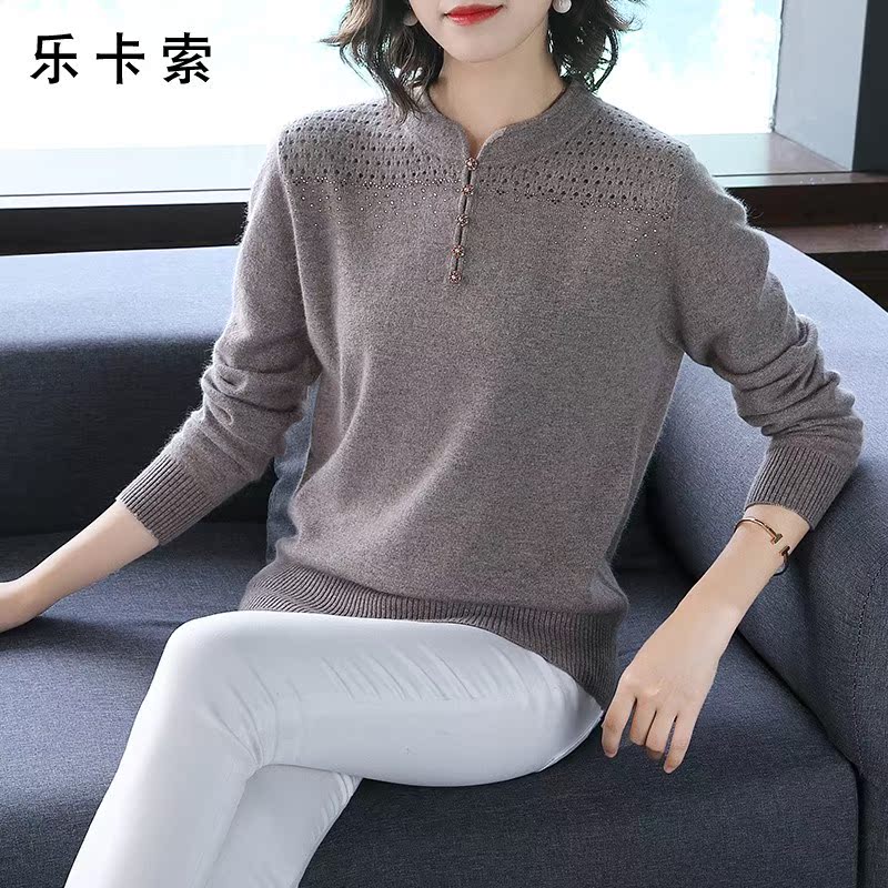 mom Autumn and winter Base coat sweater middle age Long sleeve Cardigan Middle and old age Autumn have cash less than that is registered in the accounts Western style Blouse jacketin the Women's clothing/Boutique , Middle-aged women category - from Buy2taobao.com to provide professional Taobao agent buy service