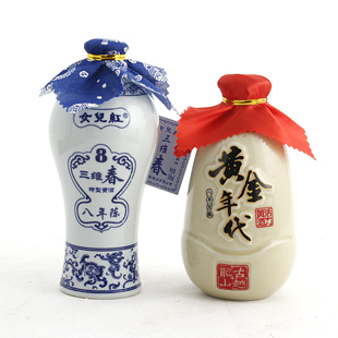  【经典鉴湖故事黄金组合】绍兴黄酒 黄金年代370ml+三维春350ml