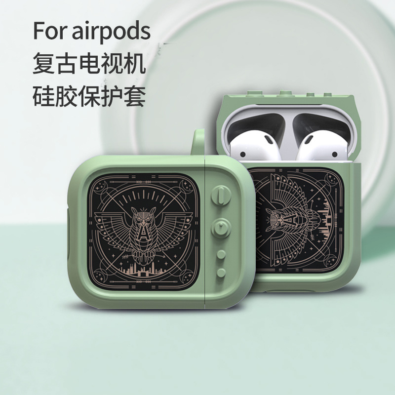 苹果airpods保护套 iPhone无线蓝牙耳机1/2代通用个性复古TV电视在类目 3C数码配件, MP3/MP4配件, 耳机配件中 - 来自Buy2taobao.com提供专业的淘宝代购服务