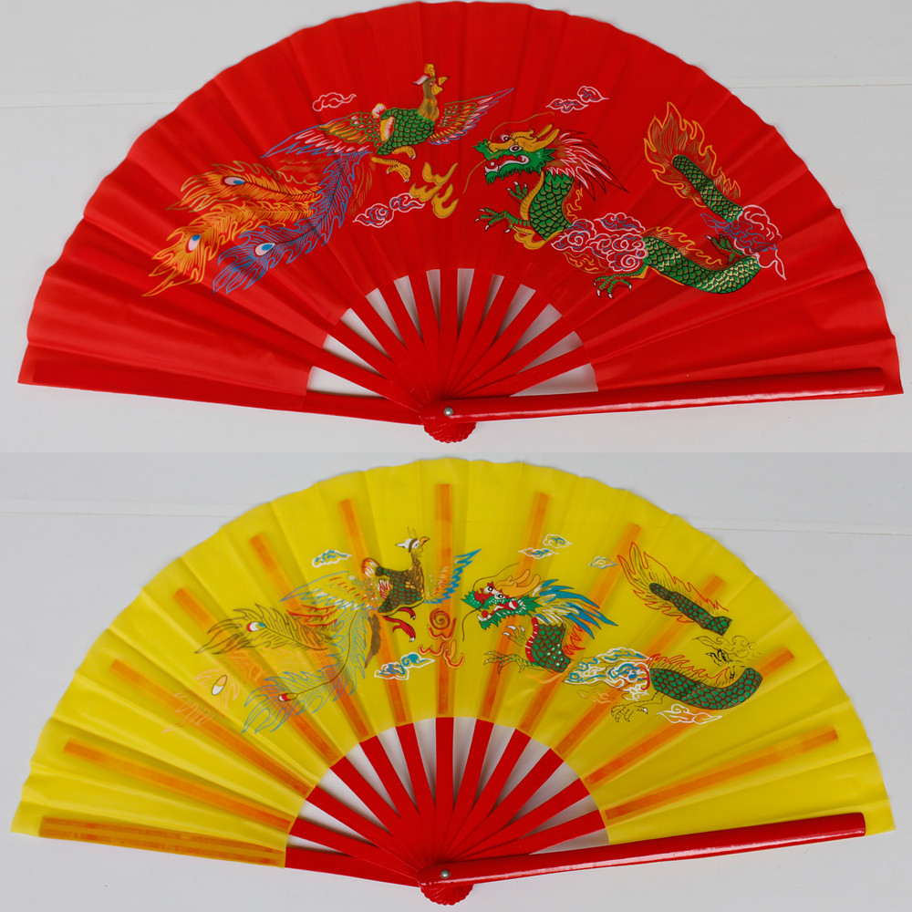 包郵武術扇功夫扇太極扇響扇1尺扇竹骨塔夫綢龍鳳圖案送扇袋在類目 運動/瑜伽/健身/球迷用品, 跆拳道/武術/搏擊, 太極, 太極扇中 - 來自Buy2taobao.com提供專業的淘寶代購服務