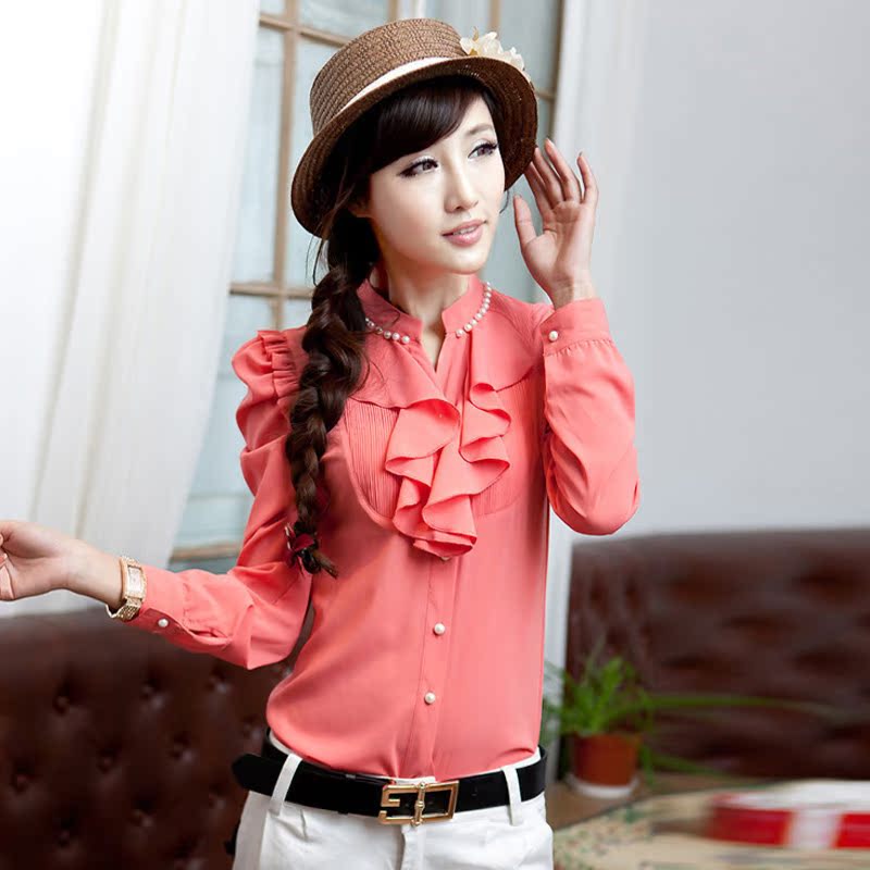 新款雪纺打底衫韩版...