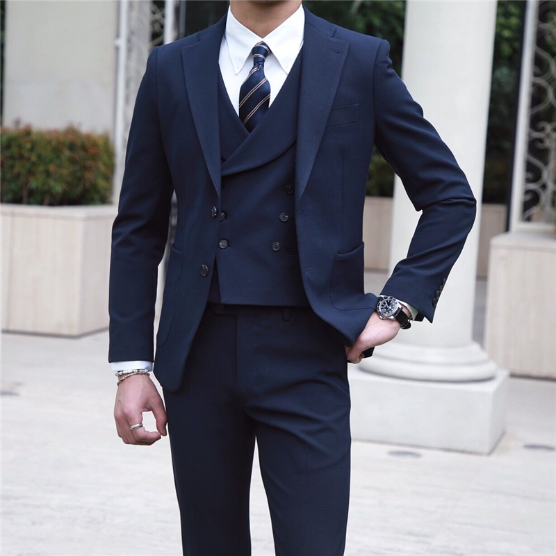 Mr. deer three 2019 new pattern Gentleman formal wear man Self cultivation Suit Refinement senior full dress host suitin the Men's clothing, Suits category - from Buy2taobao.com to provide professional Taobao agent buy service