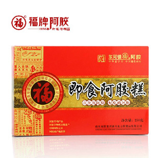  福牌阿胶 正宗山东东阿 福胶即食阿胶糕 块片250g固元膏 正品包邮
