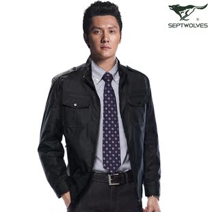  包邮399 七匹狼夹克 男装 男士立领外套 正品 春装茄克衫 jacket
