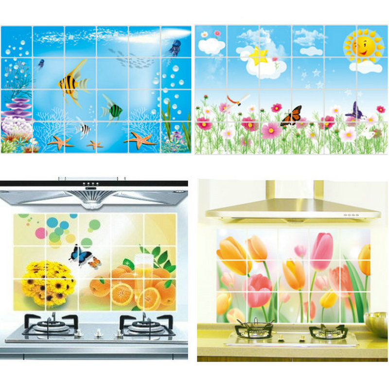 10张包邮 <em>优琪</em>厨房防油贴纸 隔油贴 防油烟贴纸