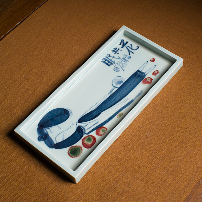 景德镇名家手制 青花釉里红壶承伴花干泡台 泡茶台养壶垫茶道零配|ruв категории посуда, чайный сервиз, Садо/ноль - от Buy2taobao.com для оказания профессиональной услуги покупки агента Taobao