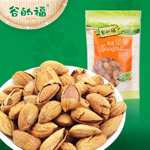 谷的福 零食坚果特产奶油巴旦木巴达木手剥薄壳杏仁80g 限量100件