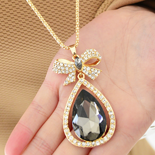 香草水滴装饰长项链...