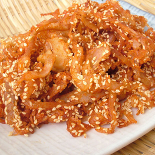  【四件包邮】海鲜 炭烤香辣芝麻鱿鱼丝200g  香辣味