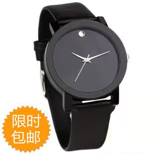  SINOBI简约表面韩版时尚复古表个性表无刻度时装表男表女表情侣表