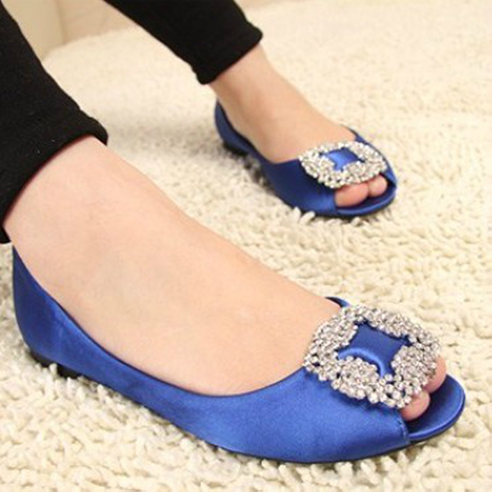 欧美风 时尚绸缎面鱼嘴...