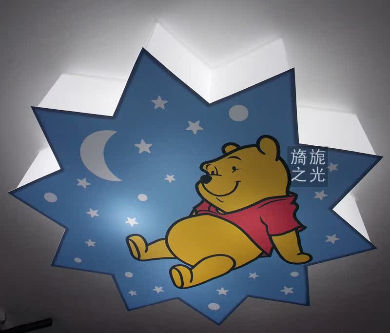 starry sky Winnie the Pooh Ceiling lamp LED children lamps and lanterns Lighting Bedroom lights Cartoon Creative Lightin the Decoration main material , Lamps , Ceiling category - from Buy2taobao.com to provide professional Taobao agent buy service