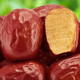  百草味 特产新疆和田枣骏枣 新疆大枣子 五星和田红枣400g